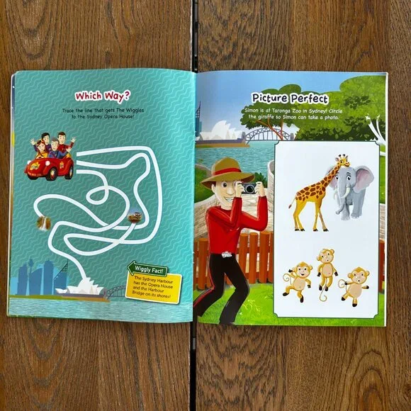 NEW The Wiggles Australia Sticker Activity Book Paperback - Picture 7 of 11